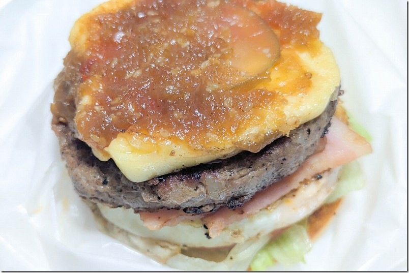 いきまつバーガー 全部乗せハンバーガーの具材