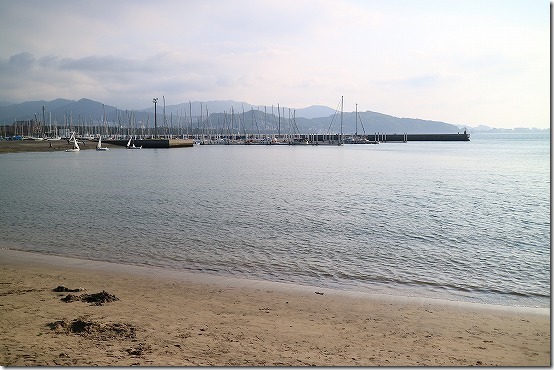 小戸公園の砂浜