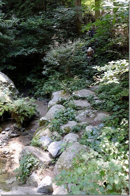 糸島、千寿院の滝への山道