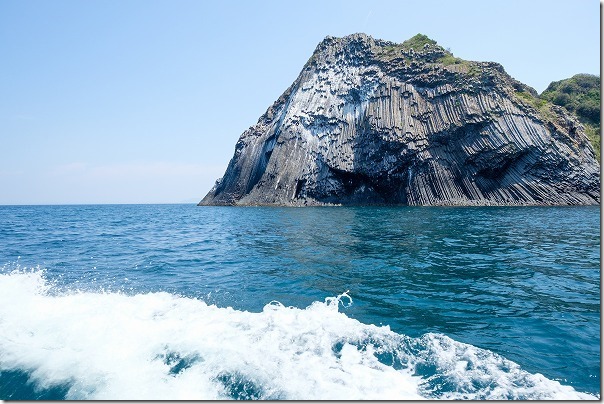 糸島、海から芥屋大門