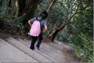 叶岳から生松台中央公園へ下山(子供と登山)