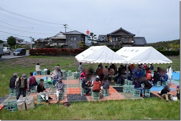 白糸酒造の蔵開き,食事会場