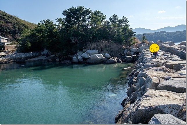 糸島、箱島の防波堤