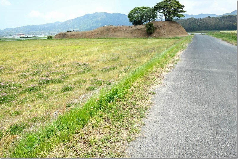 糸島こころ旅のゴール、井原1号墳、高祖山