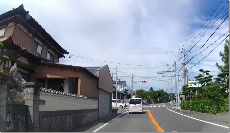 糸島・千寿院の滝へのアクセス・道（石崎交差点）