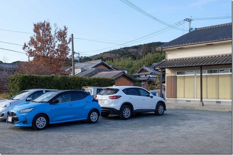 糸島、小富士梅林の臨時駐車場