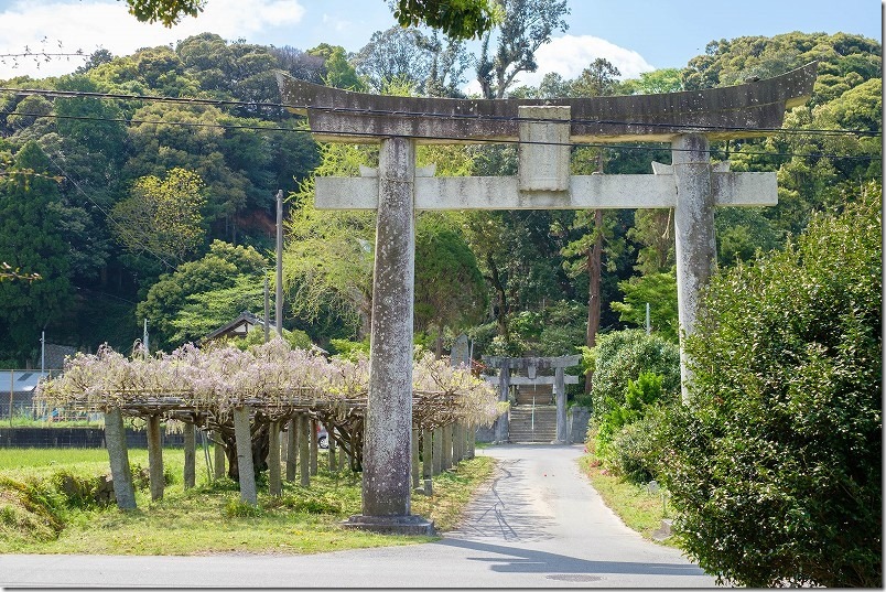 糸島,宇美八幡宮の駐車場