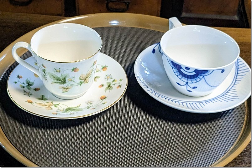 糸島のシュリルの珈琲とカップ。古民家カフェ