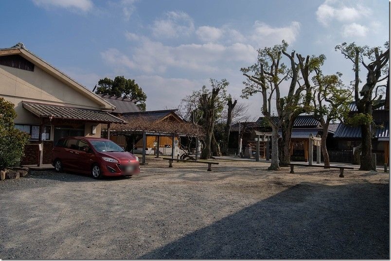 太郎丸神社の駐車場、糸島、福岡市西区