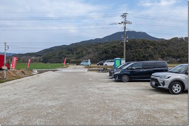 糸島イチゴ園の駐車場