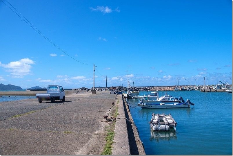 NHK朝ドラ おむすび 主人公が糸島で海に飛び込んだロケ地「野北漁港」。防波堤