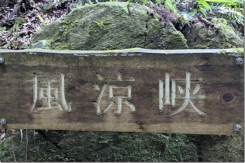 野河内渓谷 散策 遊歩道の終点 風涼峡