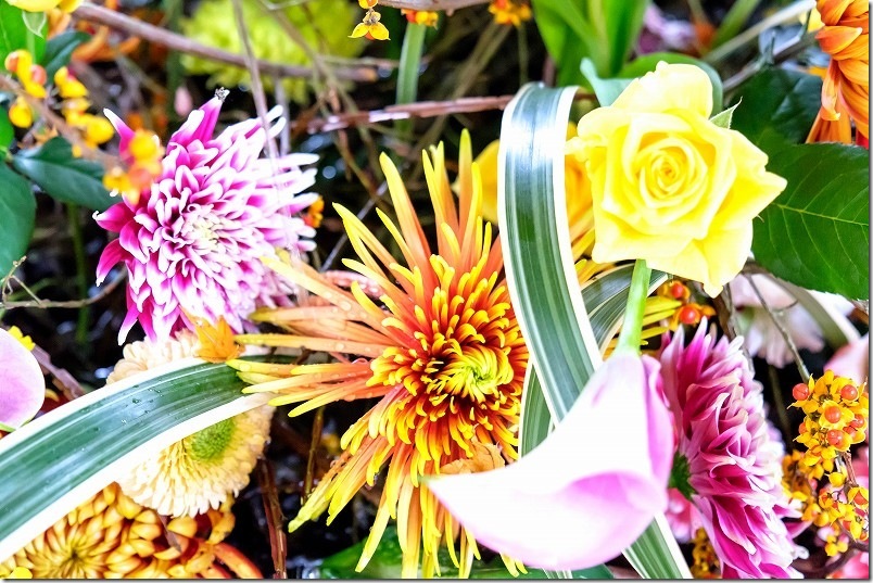 雷神社の花手水【11月開催】